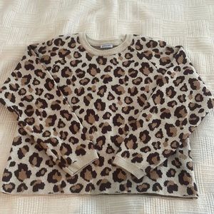Mayoral girls leopard 🐆 print trendy sweater. Like new size 12